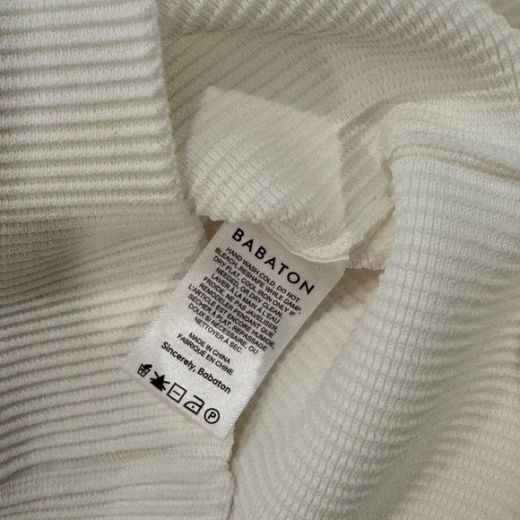 Aritzia/Babaton Sculpt Knit Criss-Cross Ribbed Halter Dress - Size Medium - Picture 7 of 8